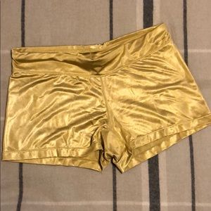 Gold Nike spandex shorts.  Perfect condition